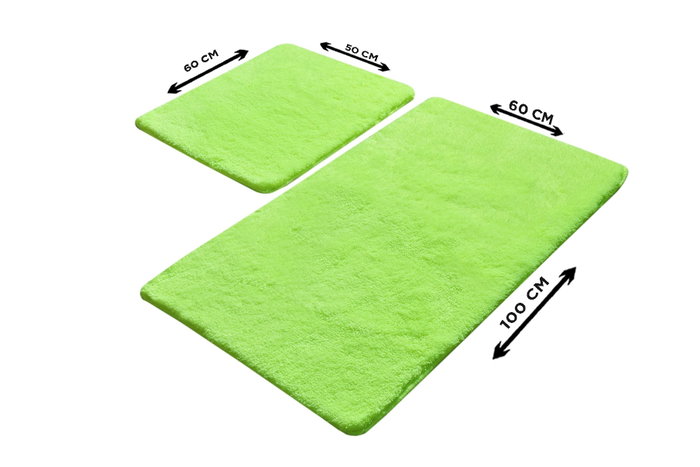 Mijölnir Juego de alfombras de baño Havai - Green Mijölnir Juego de alfombras de baño Havai - Green